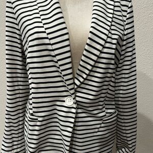 Philosophy Striped Black and White Women's Blazer size L